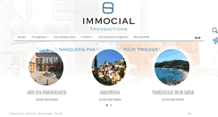 Desktop Screenshot of immocial-transactions.com